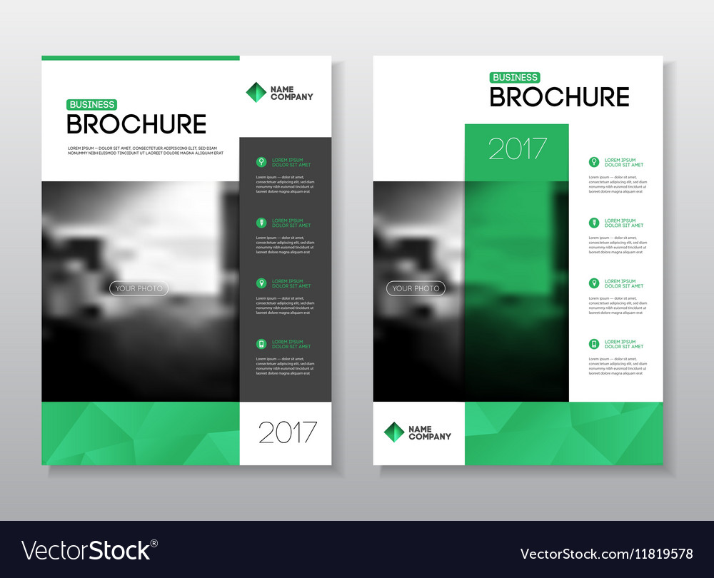 annual report brochure with text a4 size c vector image c vector size