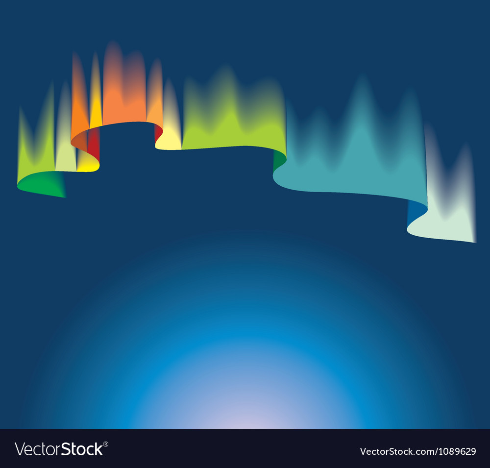 Northern lights Royalty Free Vector Image - VectorStock