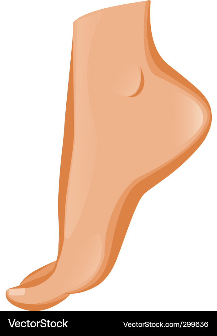 Foot symbol element for design Royalty Free Vector Image