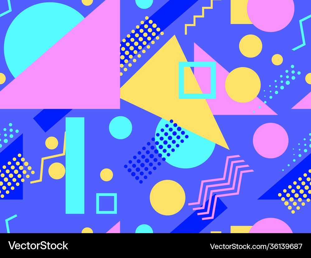 Seamless pattern with geometric shapes Royalty Free Vector