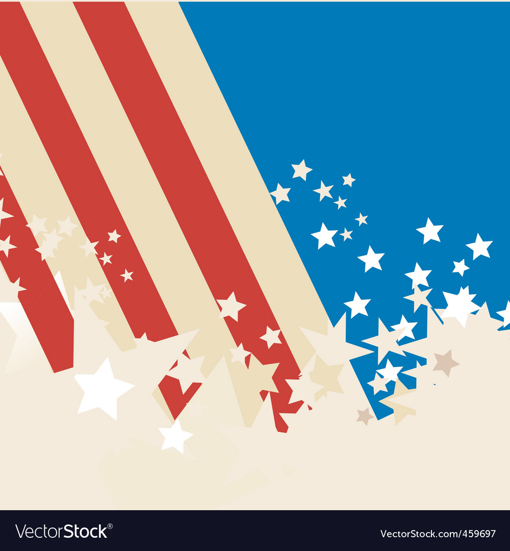 Download American flag background Royalty Free Vector Image