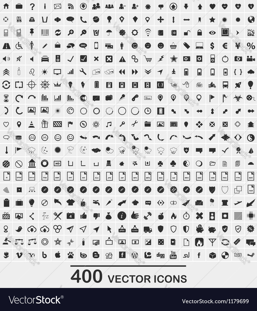 Icon Set Royalty Free Vector Image Vectorstock Icon Set Royalty Free Vector Image Vectorstock