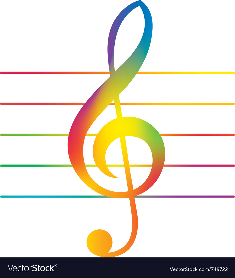 Treble clef Royalty Free Vector Image - VectorStock