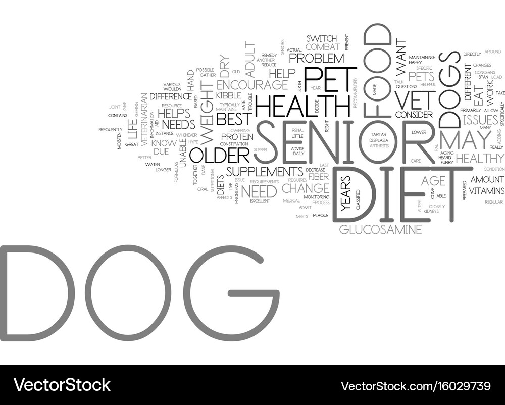 senior dog diet