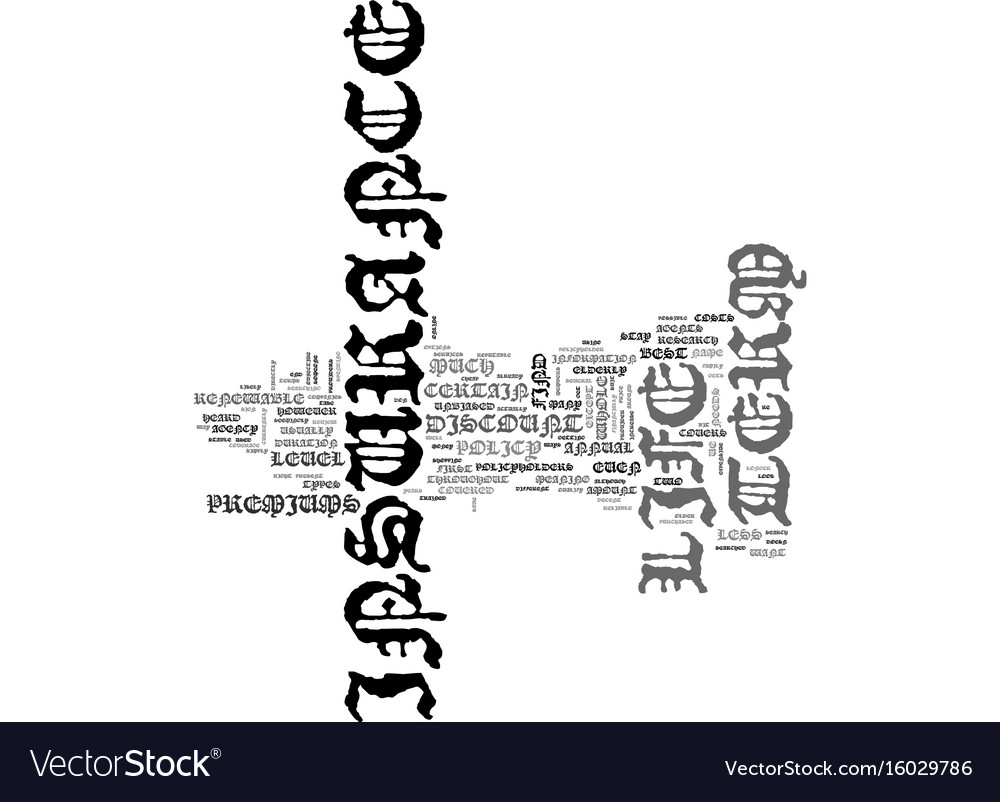 Is there discount term life insurance out there vector image