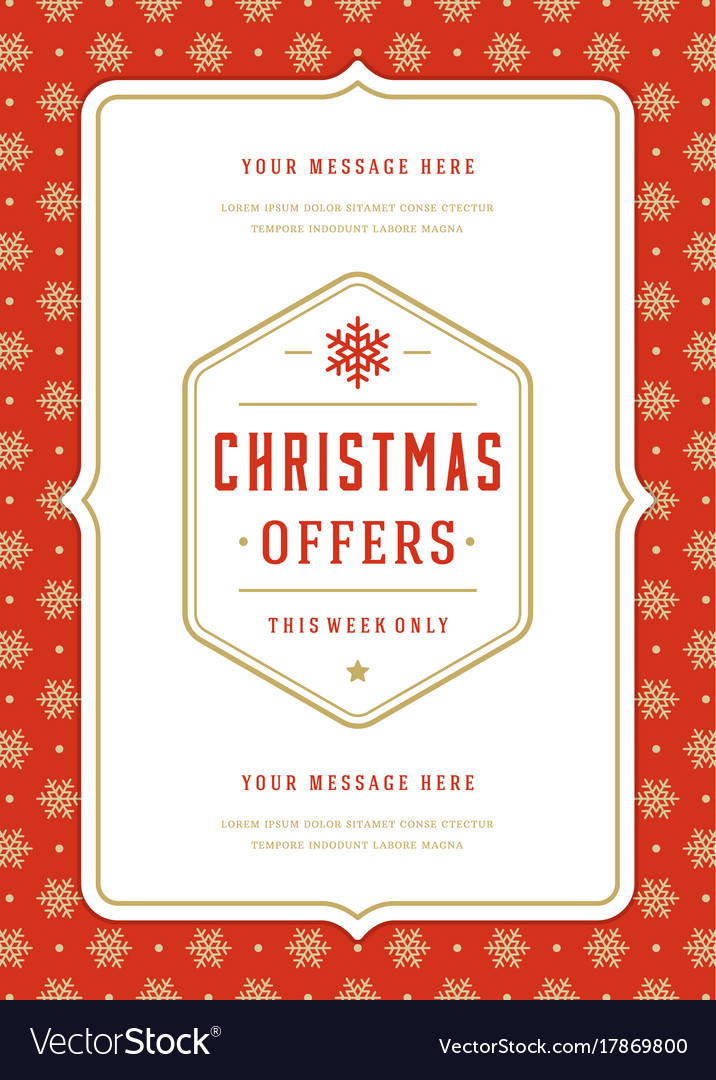 christmas sale flyer