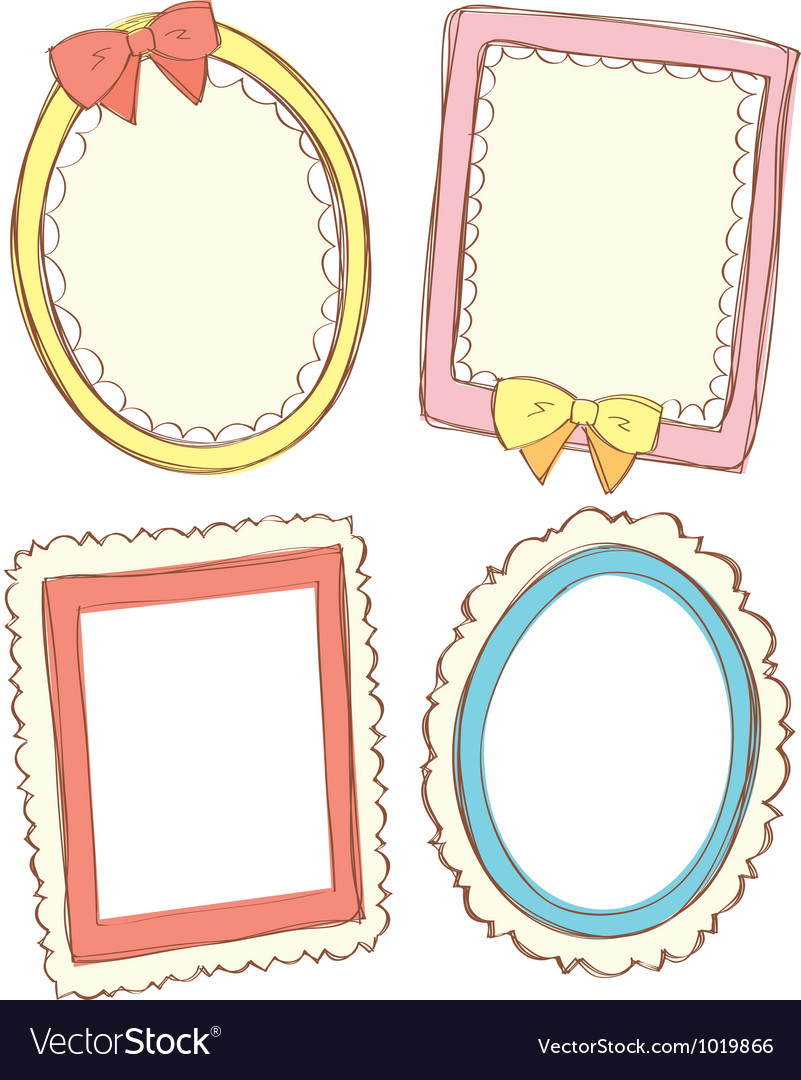 Cute frame Royalty Free Vector Image - VectorStock