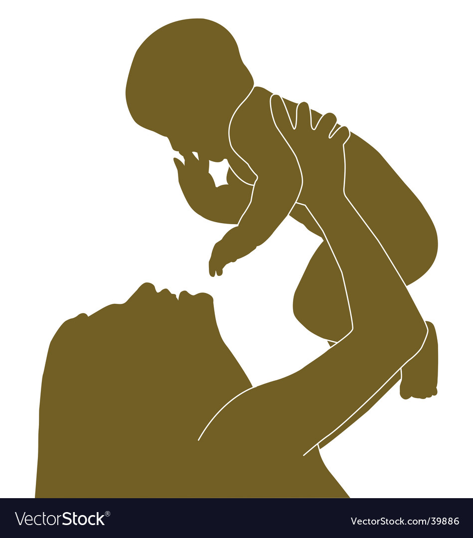 Download Mother and baby Royalty Free Vector Image - VectorStock