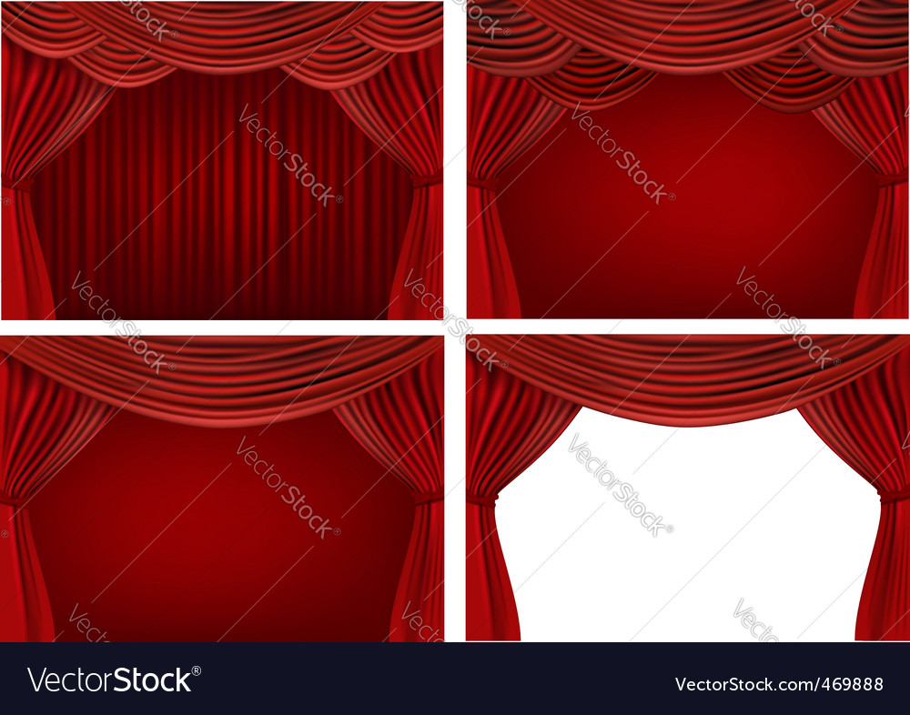 Stage curtains Royalty Free Vector Image - VectorStock