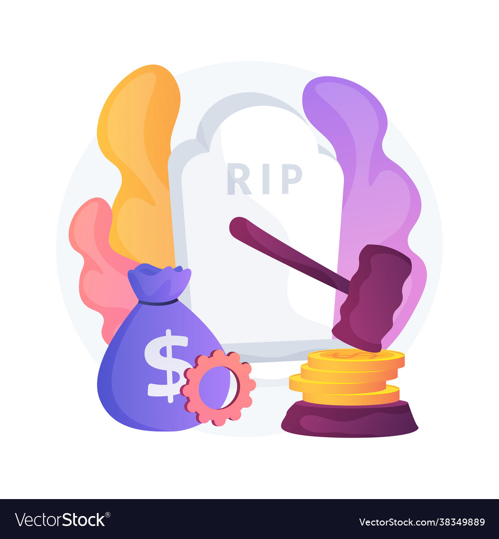 Death grant abstract concept Royalty Free Vector Image