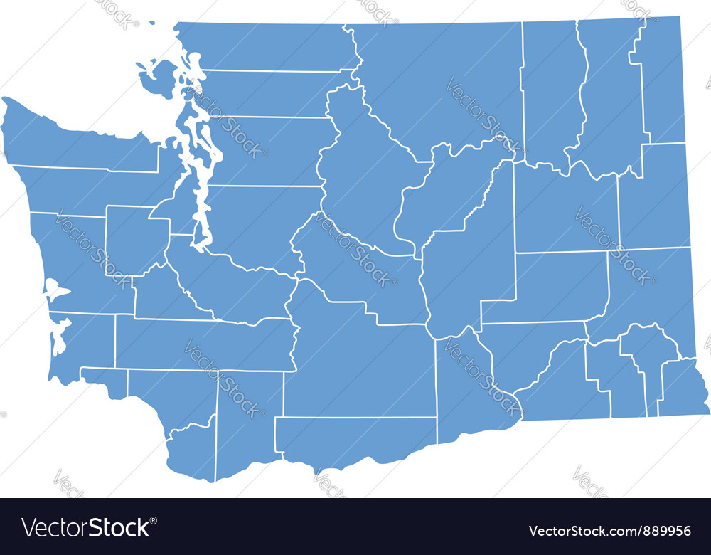 Vector map Tacoma Washington