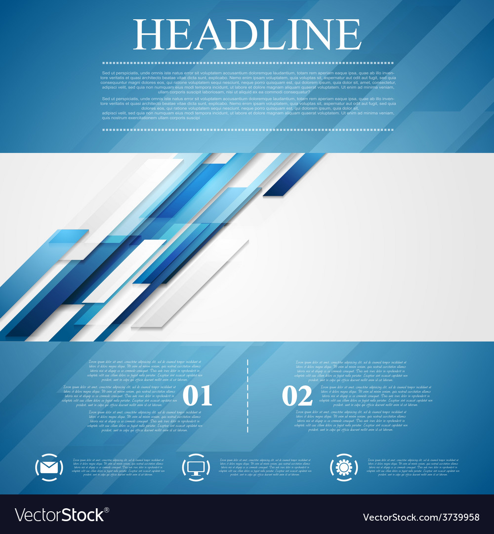 blue flyer background