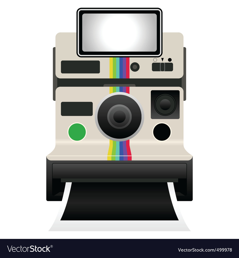 Polaroid camera Royalty Free Vector Image VectorStock