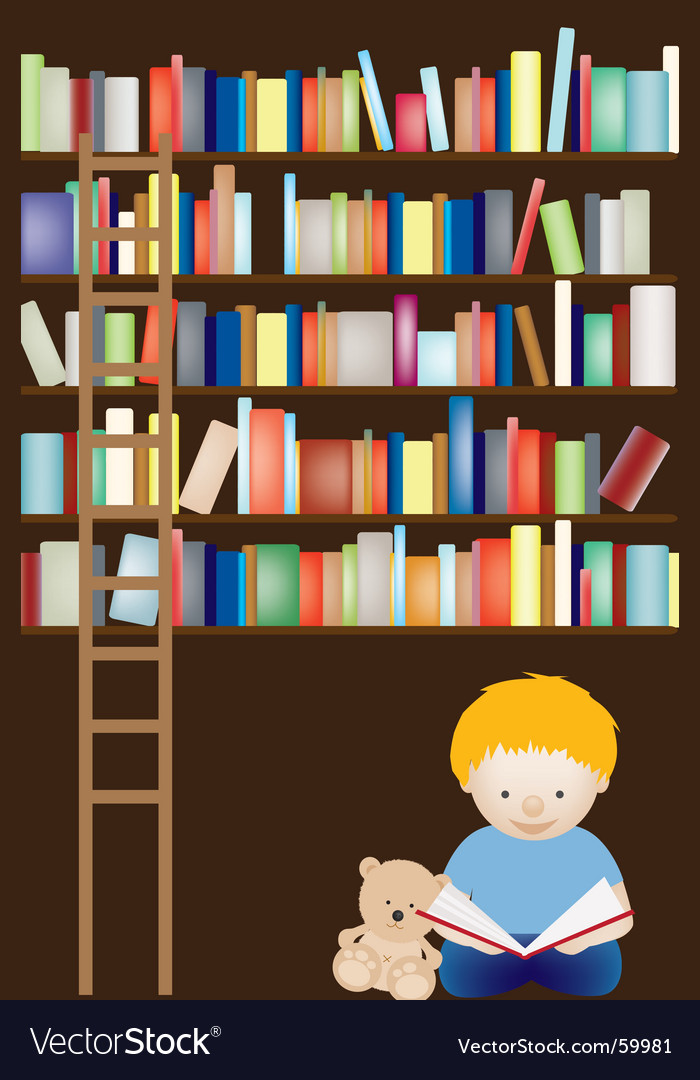 Download Library Royalty Free Vector Image - VectorStock