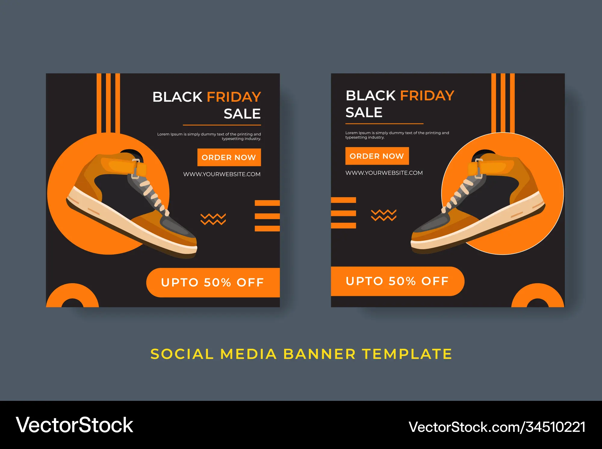 Schwarz friday schuhe verkauf post web banner design