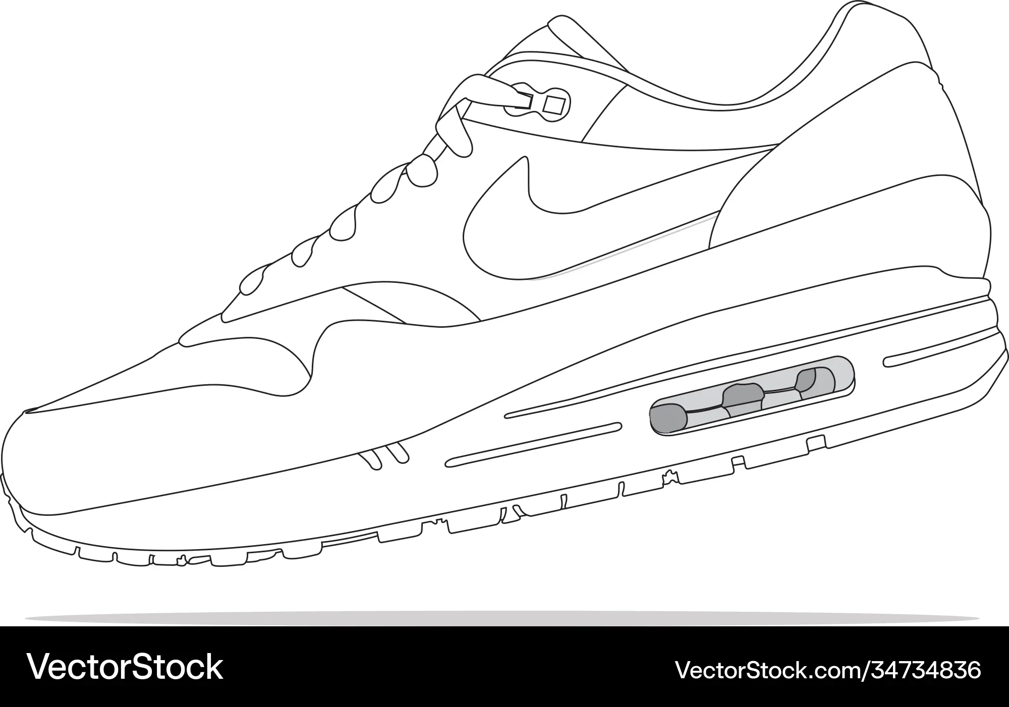 Nike air max 1 miniosh Lizenzfreies Vektorbild