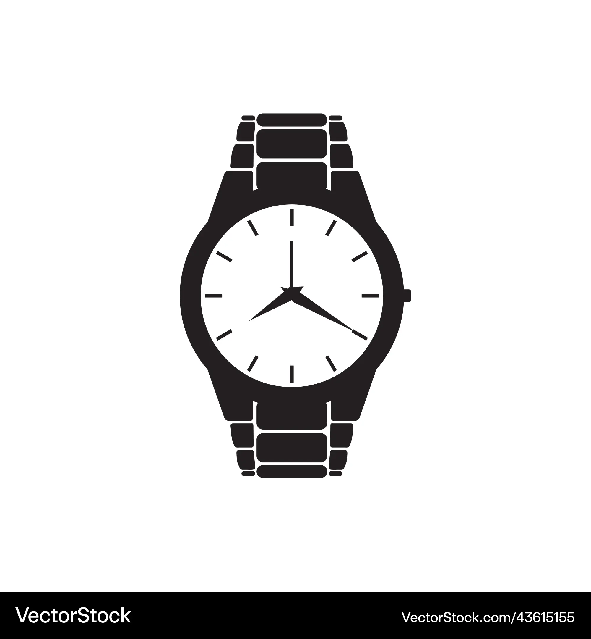 Black and white watch logo hotsell