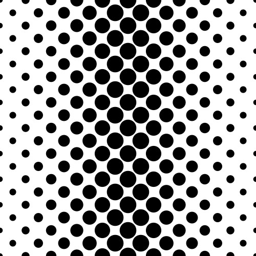 abstract monochrome dot pattern - geometrical vector image vector image