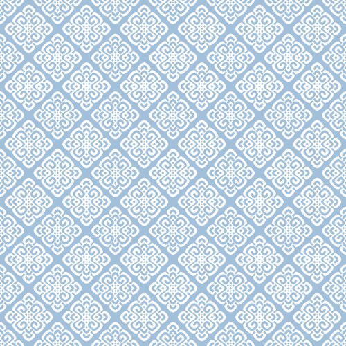 Elegant Blue Damask Pattern vector image