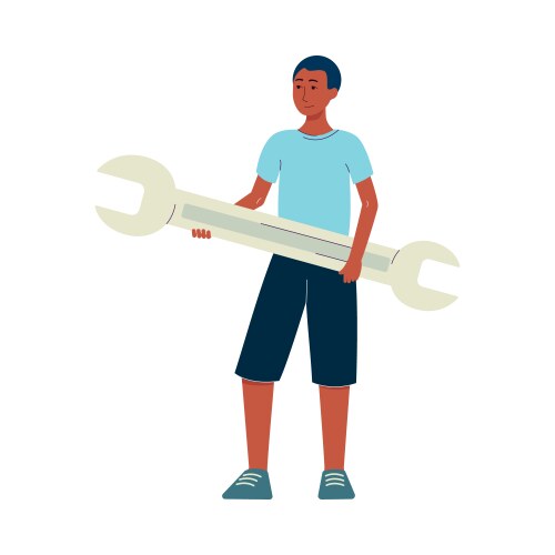 Code testing technology metaphor a flat vektorbild