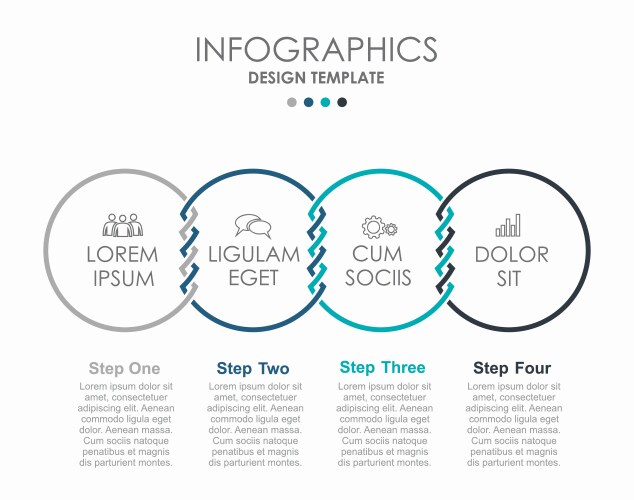 infographic design template with place for your vector