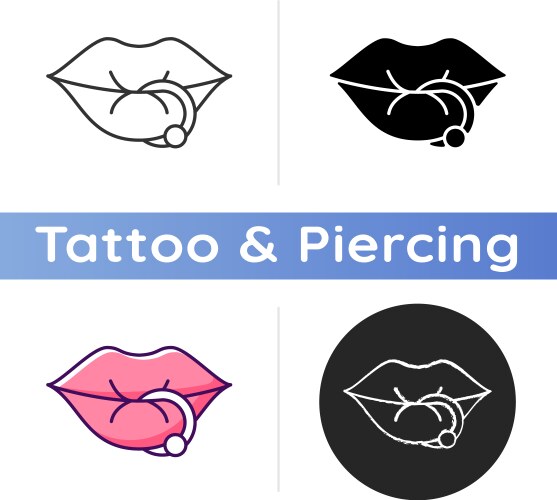 Piercing tools rgb color icon Royalty Free Vector Image