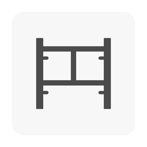 Scaffolding equipment icon Royalty Free Vector Image