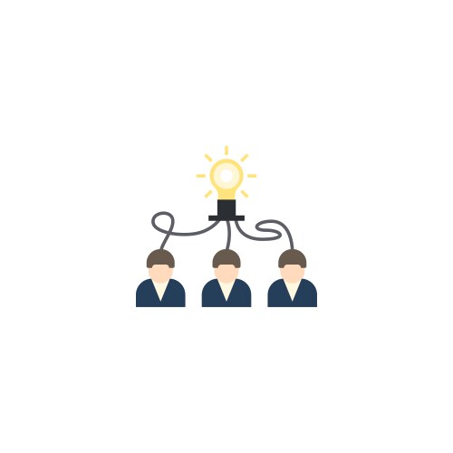 collaborative idea creative icon from vector image