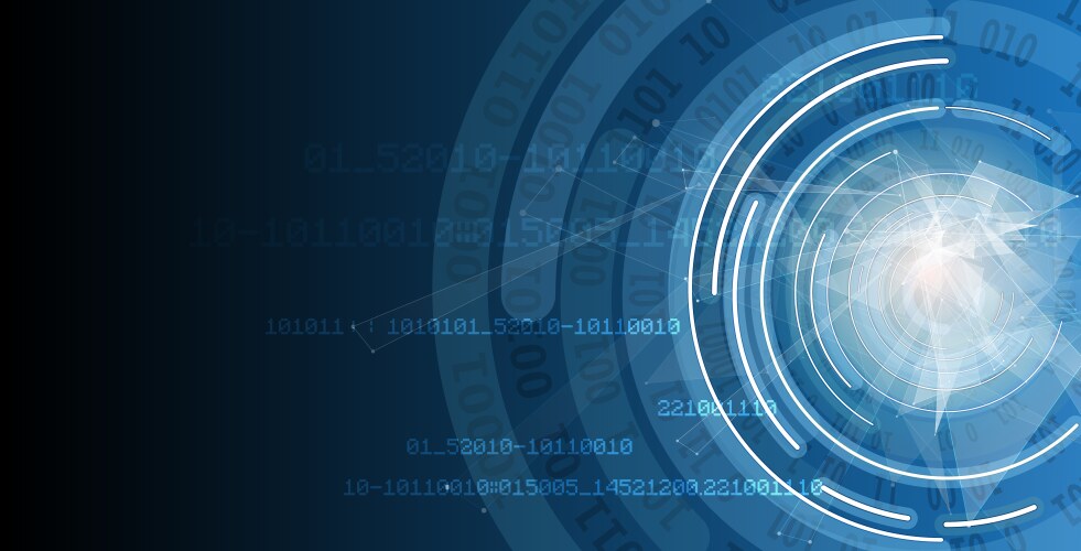 Digital technology world business virtual concept Vector Image