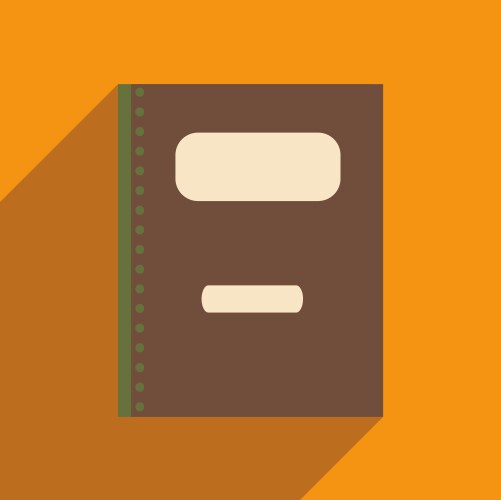 Flat with shadow icon and mobile application vector image