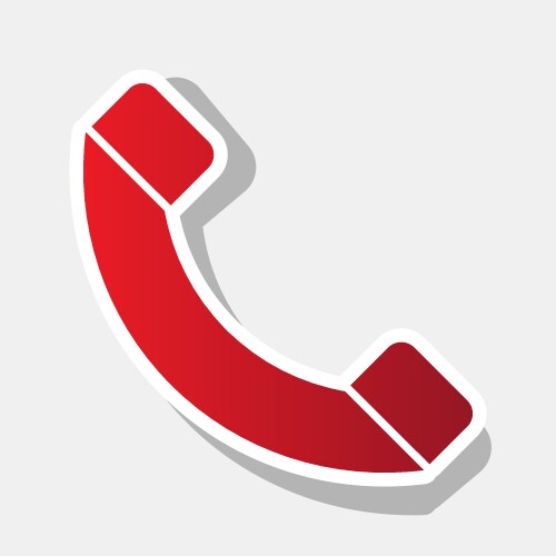 Phone sign white icon Royalty Free Vector Image