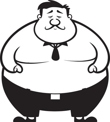 Fat Black Guy Vector Images Over 890