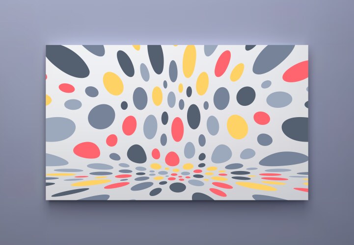 Abstract background color circles chaotic particle vector image