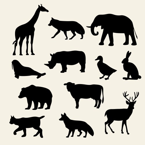 Domestic animals Royalty Free Vector Image - VectorStock