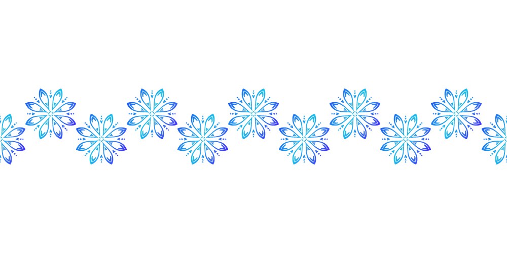 seamless textile floral border geometric vector image