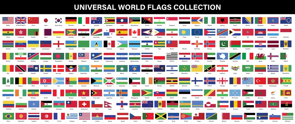72 Flags World Flags Collection – Royalty-Free Vector | VectorStock