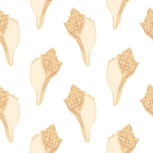Shell pattern design showcasing various types vector image