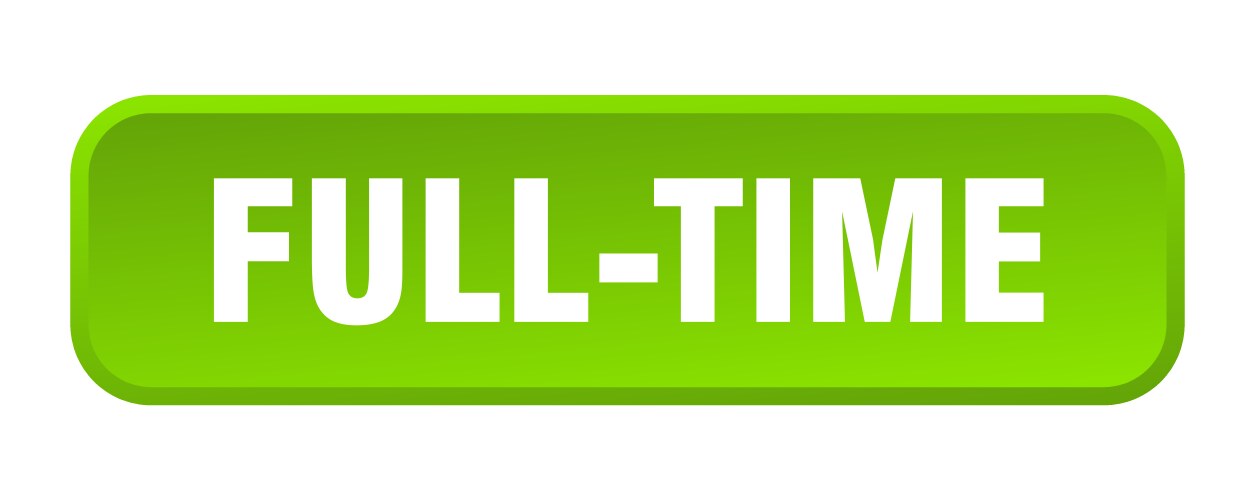 Full-time button square 3d push vector image