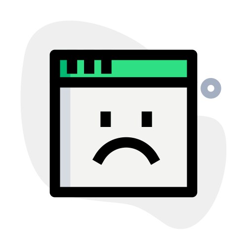 Server down due to software issues vector image