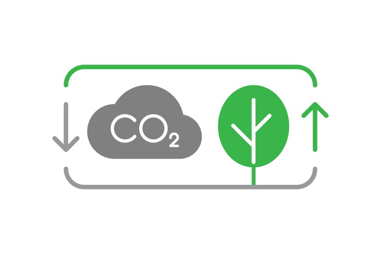 carbon capture and sequestration icon concept vector image