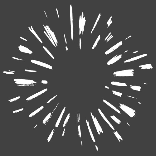 Spark Firework Doodle Vector Image