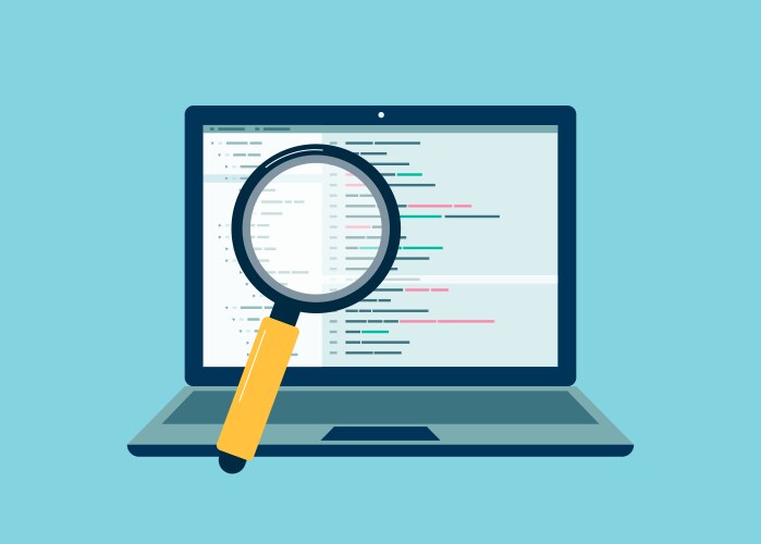 Application Debugging & Code Testing vector image