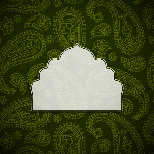 Frame in the indian style Royalty Free Vector Image