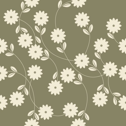 Abstract seamless pattern with cute flowers – Royalty-Free Vector ...