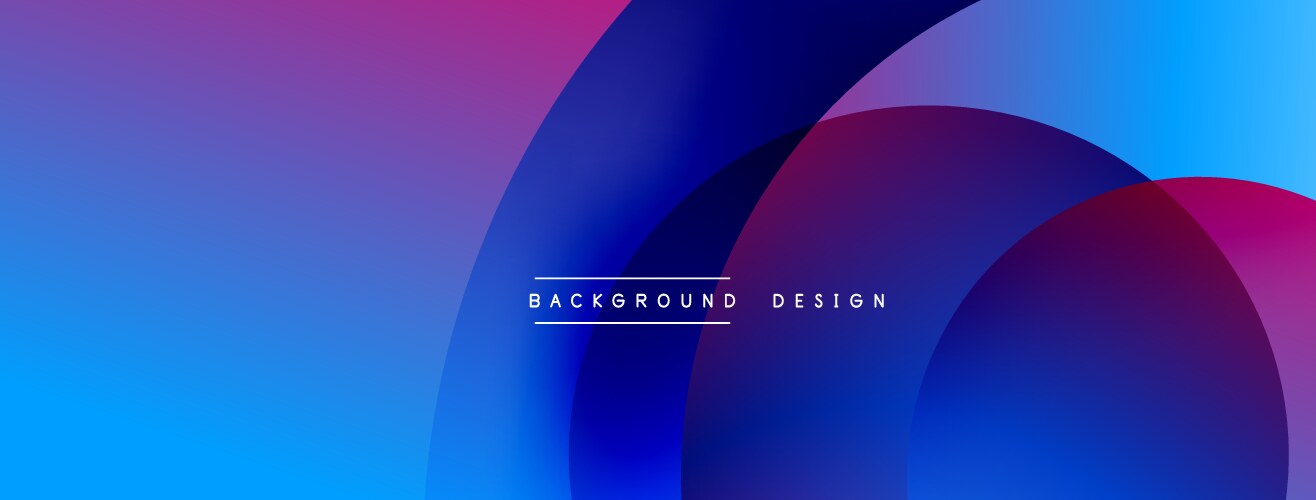 Abstract overlapping lines and circles geometric vector image
