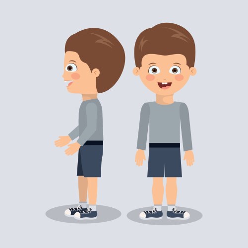 Boy character design Royalty Free Vector Image