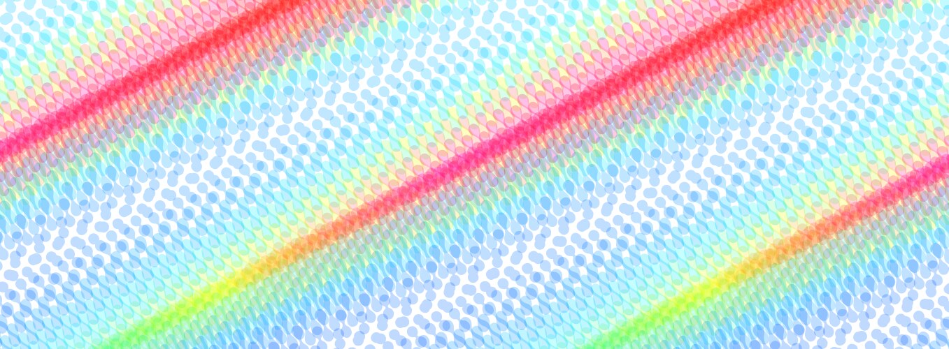Wavy surface with dynamic effect molecular grid vector image