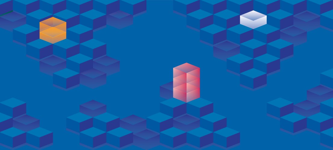 Abstract cubes background Royalty Free Vector Image