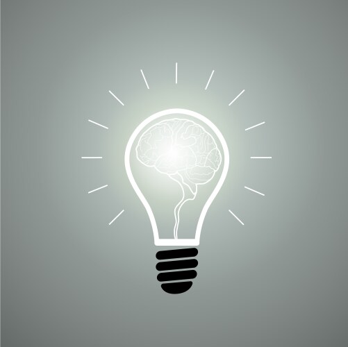 Green seedlings in a light bulb ecology Royalty Free Vector