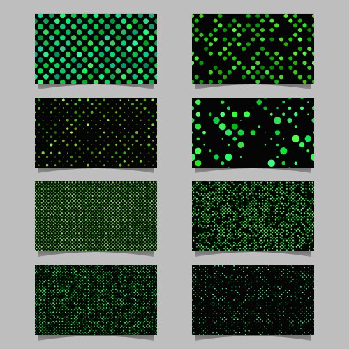 Abstract circle pattern mosaic card background vector image